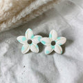 Pampille « Luna » blanc / vert menthe